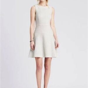 Banana Republic Square Jacquard Fit and Flare Dress Size 4